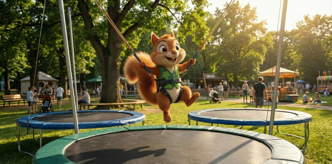 Trampoline Élastique